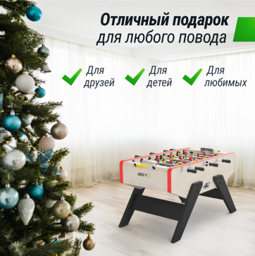 Игровой стол UNIX Line Футбол - Кикер (140х70см) Light Wood - 13