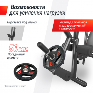 Скамья силовая со стойками UNIX Fit BENCH 135 - 4